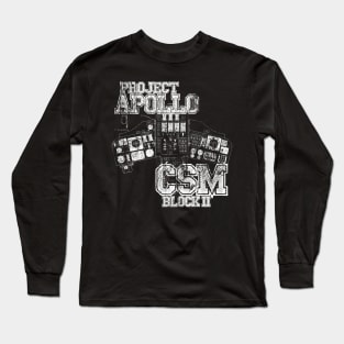 Project Apollo CSM Block II (White Print) Long Sleeve T-Shirt